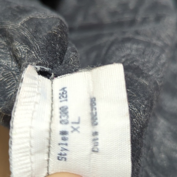 Tori Richard Mens Hawaiian Shirt Sz L 70% Silk Blend Palm Trees Peach Button Up - Picture 7 of 8